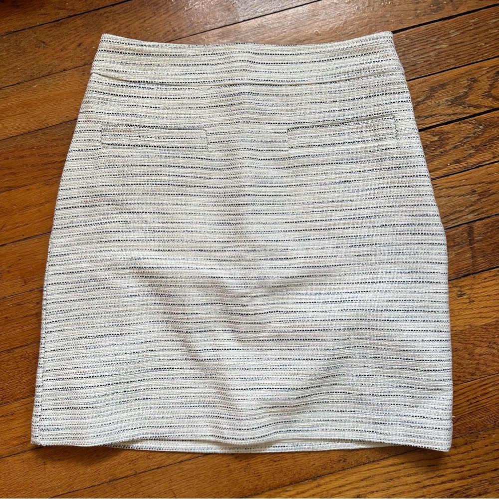 NWT LOFT cream pencil skirt
